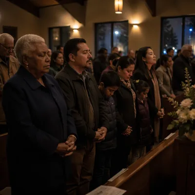 Midnight Prayer Service in Church Sanctuary