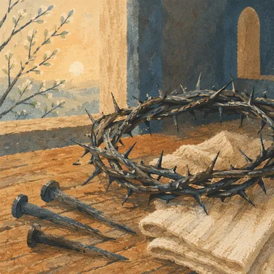 Crown of Thorns and Nails at Dawn