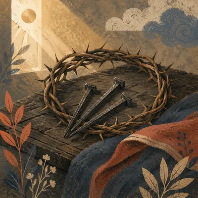 Crown of Thorns on Weathered Wood