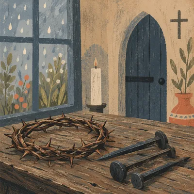 Crown of Thorns and Nails for Holy Week