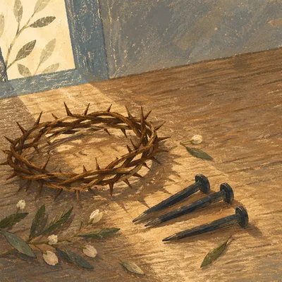 Holy Week Crown of Thorns Still Life