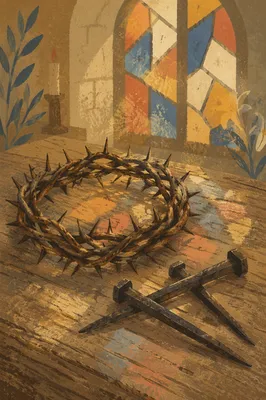 Crown of Thorns and Nails for Good Friday