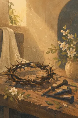 Crown of Thorns with Easter Nails