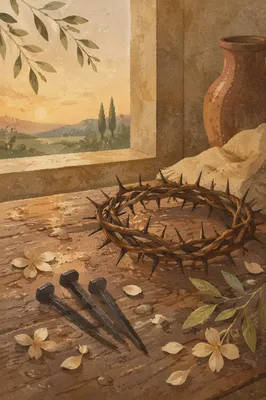 Crown of Thorns and Nails at Dawn