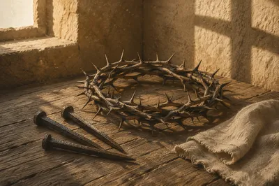 Lenten Crown of Thorns and Nails