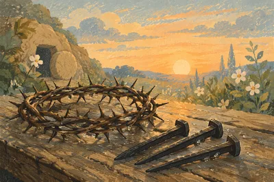Crown of Thorns at Easter Dawn