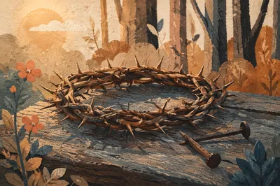 Crown of Thorns and Nails Reflection