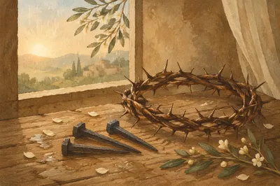 Crown of Thorns and Nails at Dawn
