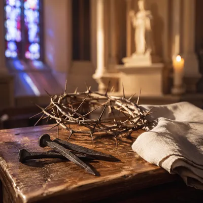 Crown of Thorns and Nails for Good Friday