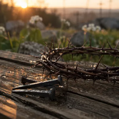 Crown of Thorns at Easter Dawn