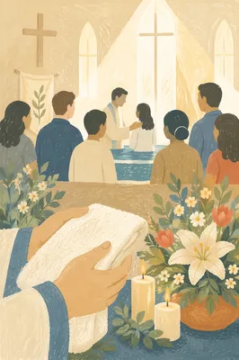 Easter Baptism Celebration with New Believers
