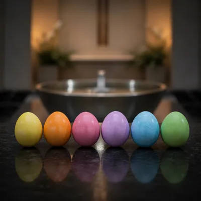 Easter Baptism Eggs in Modern Church