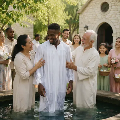 Easter Baptism Celebration for New Believers