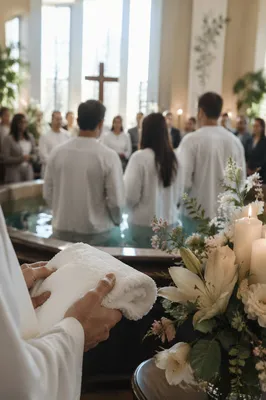 Easter Baptism Celebration in Morning Sanctuary