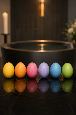Easter Baptism Eggs in Church Setting
