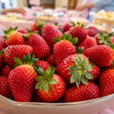 Fresh Strawberries at Easter Church Brunch
