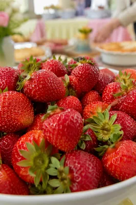 Fresh Strawberries at Easter Church Brunch