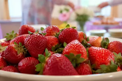Fresh Strawberries at Easter Church Brunch