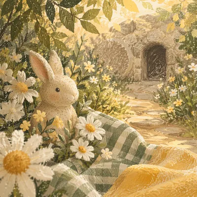 Peaceful Easter Garden Tomb Path