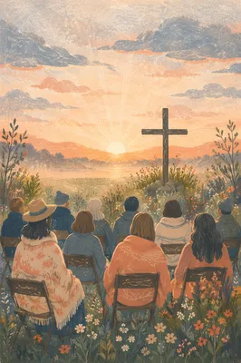 Outdoor Easter Sunrise Service at Dawn