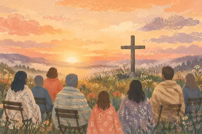 Outdoor Easter Sunrise Service at Dawn