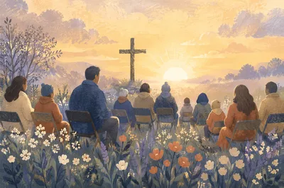 Outdoor Easter Sunrise Service at Dawn