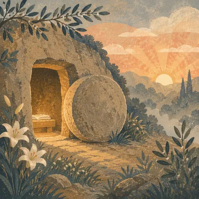 Empty Tomb at Easter Sunrise