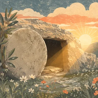 Empty Tomb at Easter Sunrise