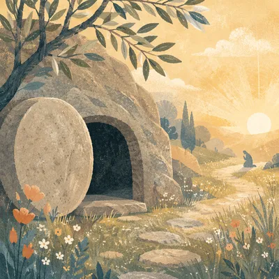 Empty Tomb at Easter Sunrise