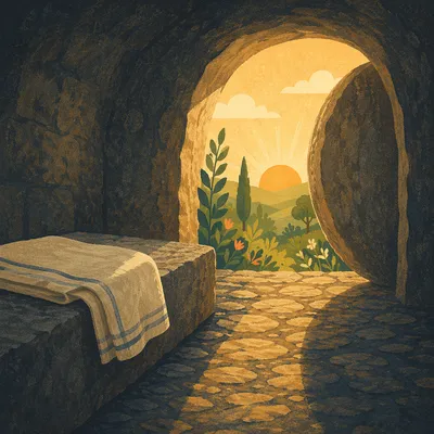 Empty Tomb at Easter Sunrise