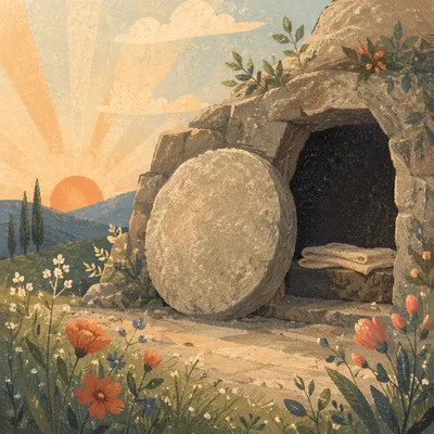 Empty Tomb at Easter Sunrise