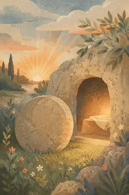 Empty Tomb at Easter Sunrise