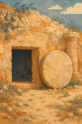 Empty Tomb at Spring Sunrise