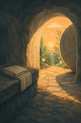 Empty Tomb at Easter Sunrise