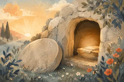 Empty Tomb at Easter Sunrise