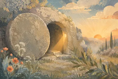 Empty Tomb at Easter Sunrise
