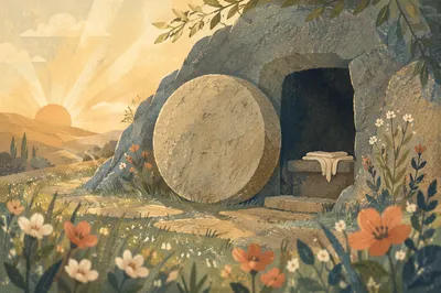 Empty Tomb at Easter Sunrise