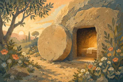 Empty Tomb at Easter Sunrise