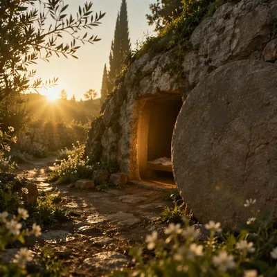 Empty Tomb at Spring Dawn