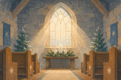 Epiphany Starlight Through Church Window