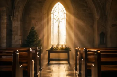 Epiphany Starlight Through Church Window