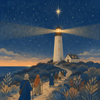 Epiphany Lighthouse Guiding Night Travelers