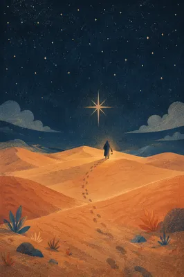 Epiphany Star Guiding Desert Pilgrim