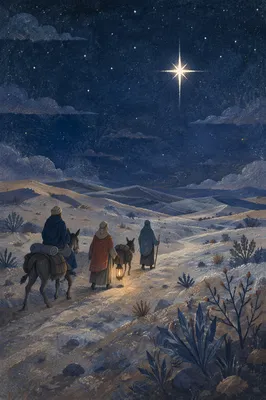 Epiphany Star Guiding Winter Travelers