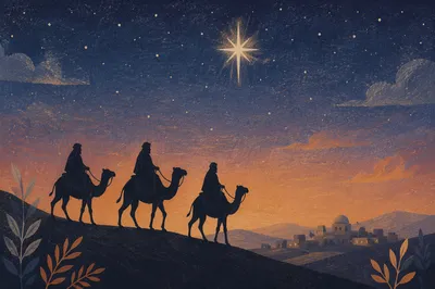 Epiphany Star Guiding Desert Travelers