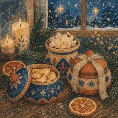 Epiphany Three Kings Gifts Still Life