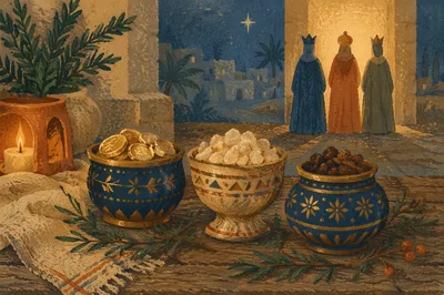 Epiphany Three Kings Gifts Still Life