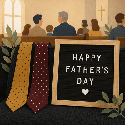 Fathers Day Church Foyer Letter Board