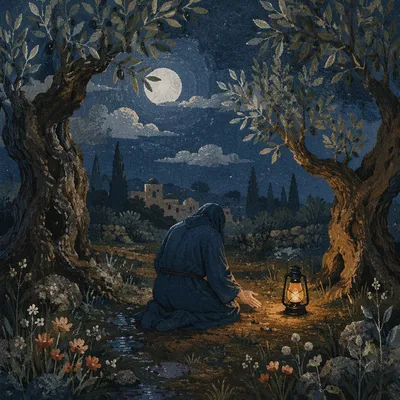 Gethsemane Olive Grove Night Prayer