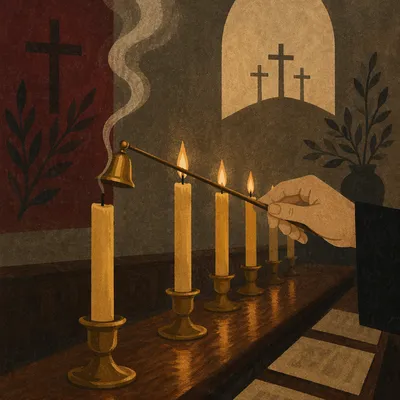 Good Friday Tenebrae Candle Extinguishing